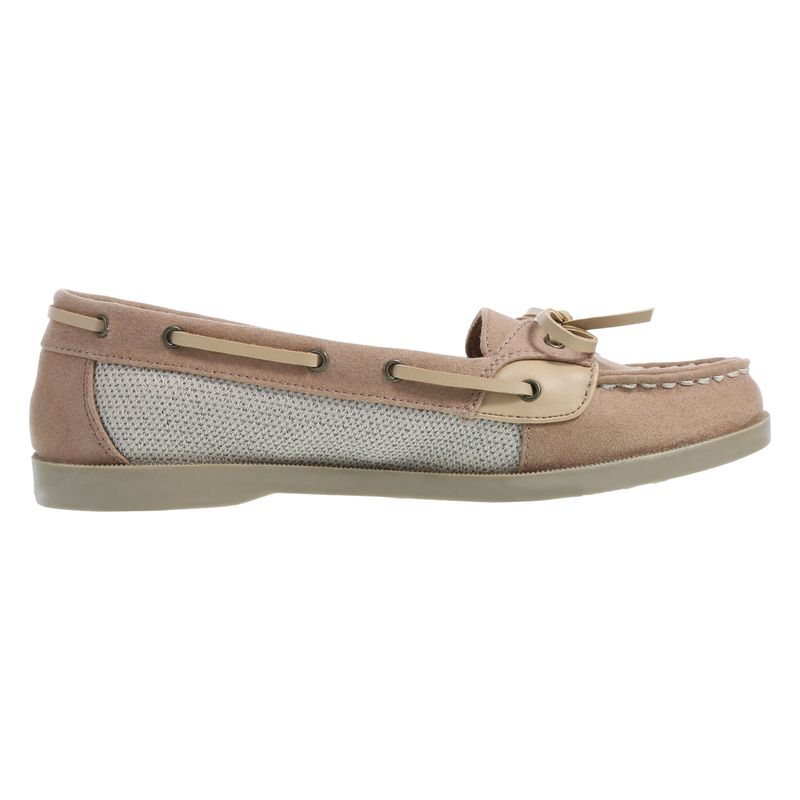 Candem - Zapatos náuticos para mujer, Caqui