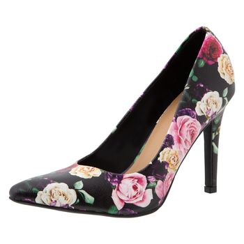 Zapatos de vestir con diseño floral para mujer