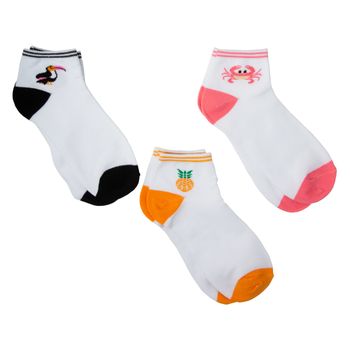 Paquete de 3 pares de medias Tropicales para mujer