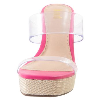 Sandalias con taco tipo cuña para mujer